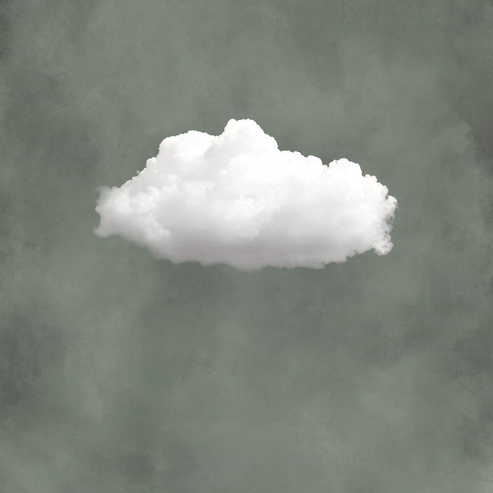 Décoration murale nuage vert sauge