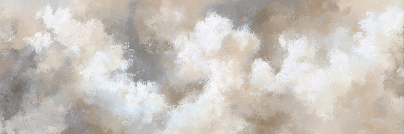 Neutral Cloud Abstract Canvas Print