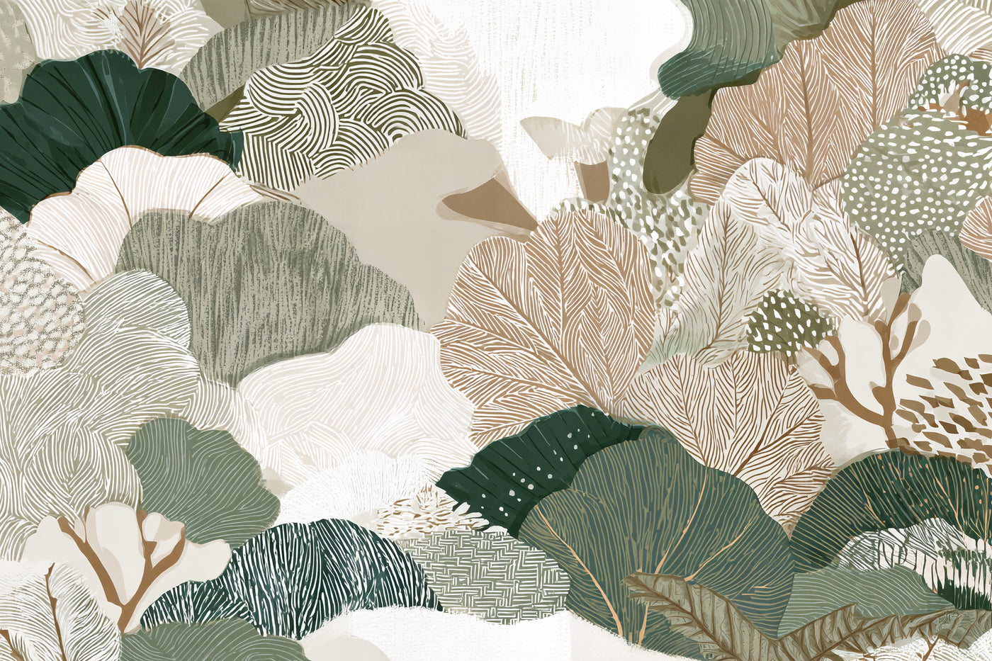 Forest Floor — Botanical Line Art