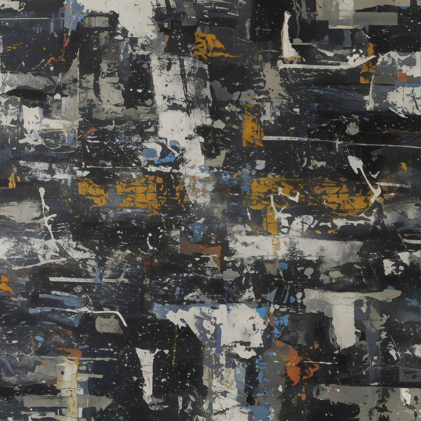 Impression d'art sur toile abstraite Urban Midnight
